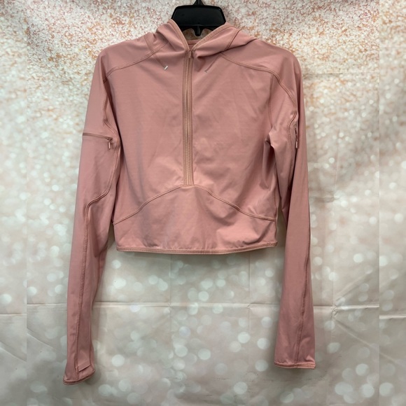 Lululemon Break a Trail 1/2 Zip Hoodie in Pink Pastel - Picture 2 of 14